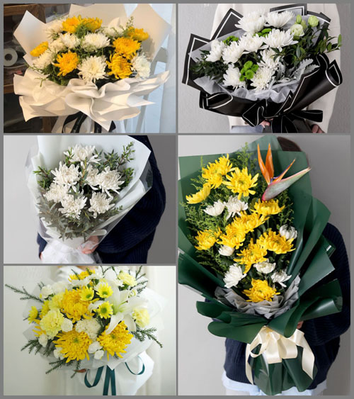 山东莱芜莱城区茶业口镇双山泉村白事花束代送